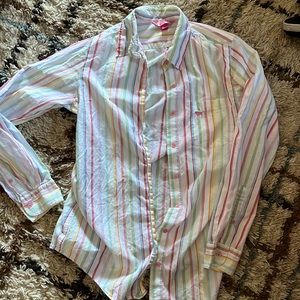 VS pink sleep shirt size small